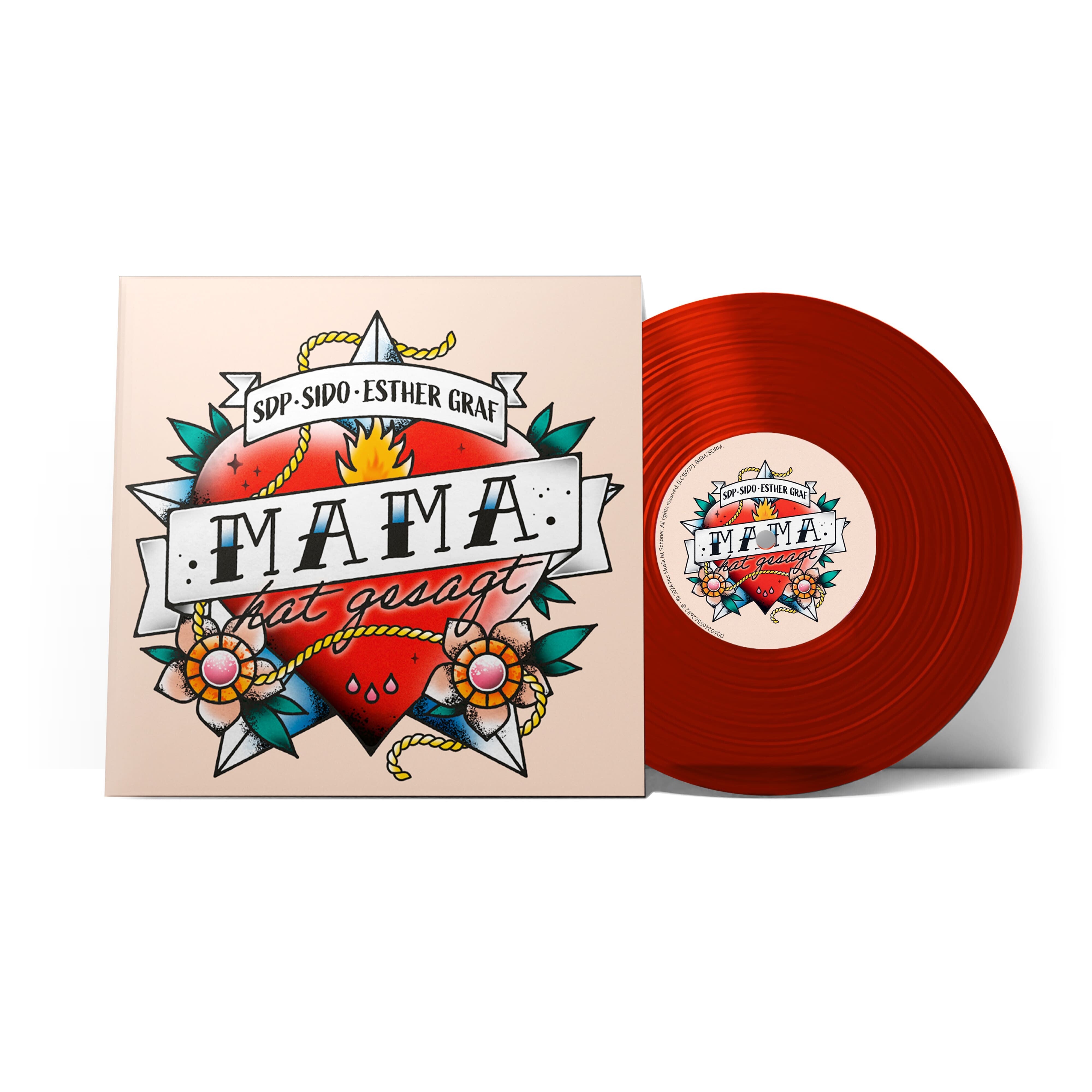 SDP, Sido, Esther Graf Mama hat gesagt 7" Single + Postkarte 355467