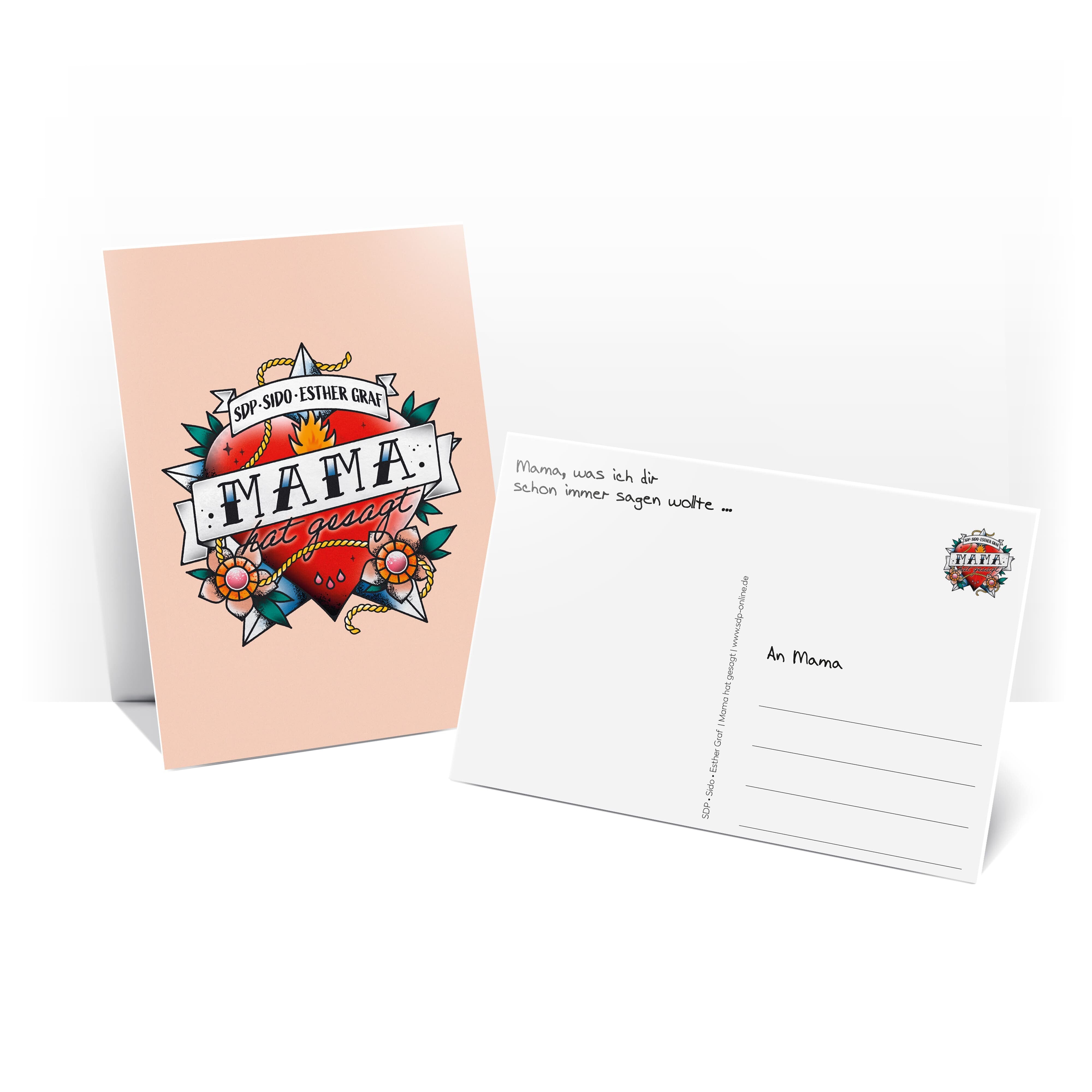 SDP, Sido, Esther Graf Mama hat gesagt 7" Single + Postkarte 355475
